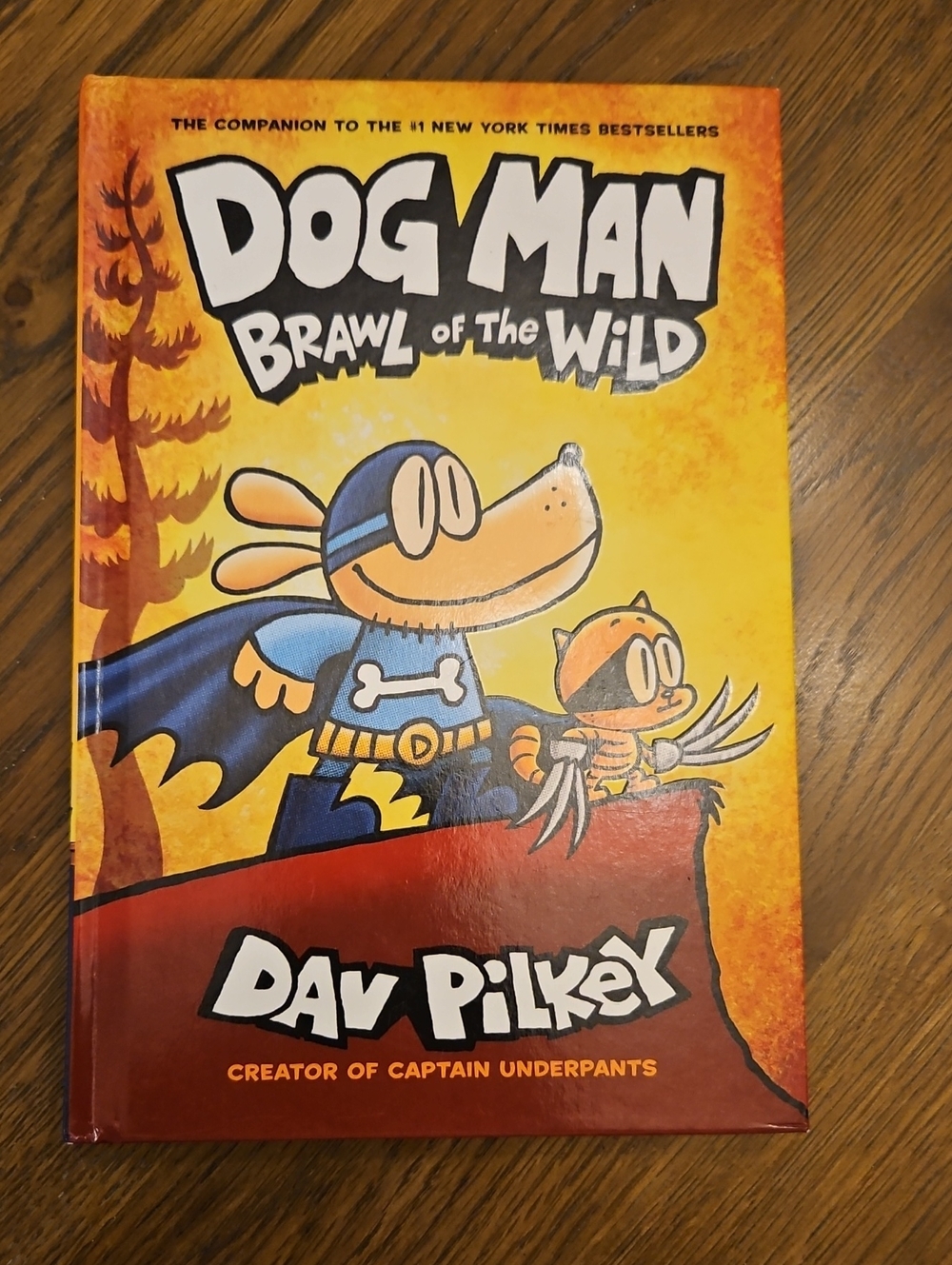 Scholastic Dog Man: Brawl of the Wild Hardcover Graphic Novel Orange & Blue